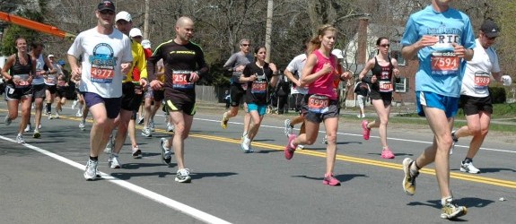 boston marathon poop runner. oston marathon poop runner.